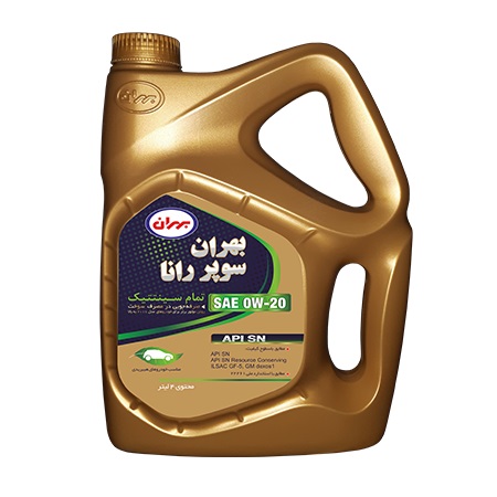 روغن موتور بهران سوپر رانا 0w20 SN حجم 4لیتری