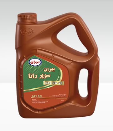 روغن موتور بهران سوپر رانا 0W20 SN حجم 5 لیتری