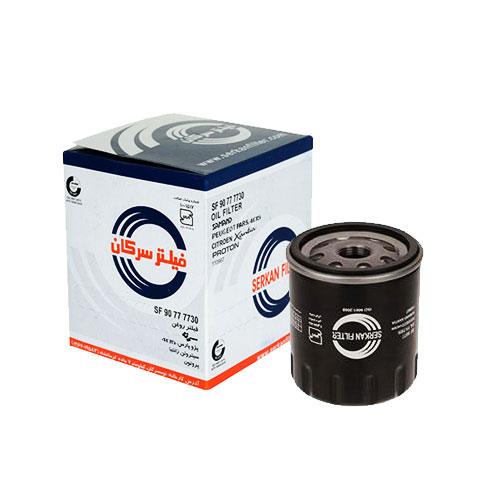 فیلتر روغن پژو 405 سرکان کد7730
